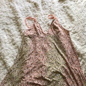 Slinky spaghetti strap maxi dress